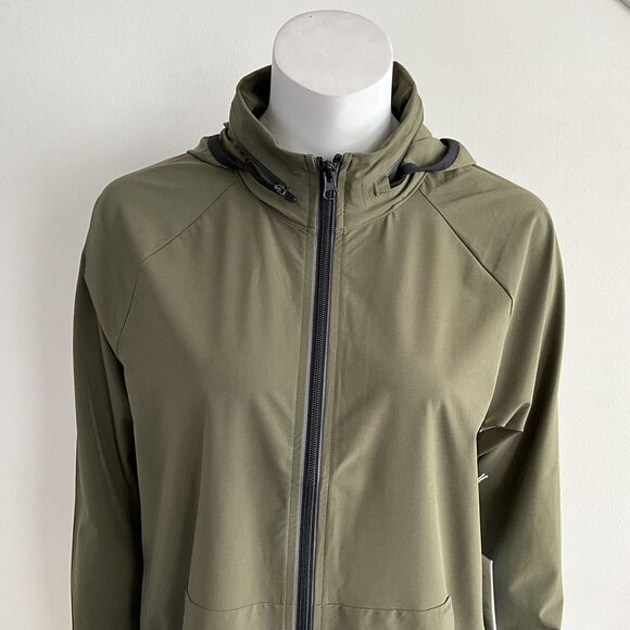 Outerknown Active Windbreaker S Green Agility Packable Hood - Picture 10 of 12